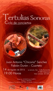 Afiche "Tertulias Sonoras"