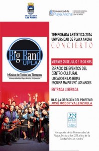 Afiche Big Band UPLA 