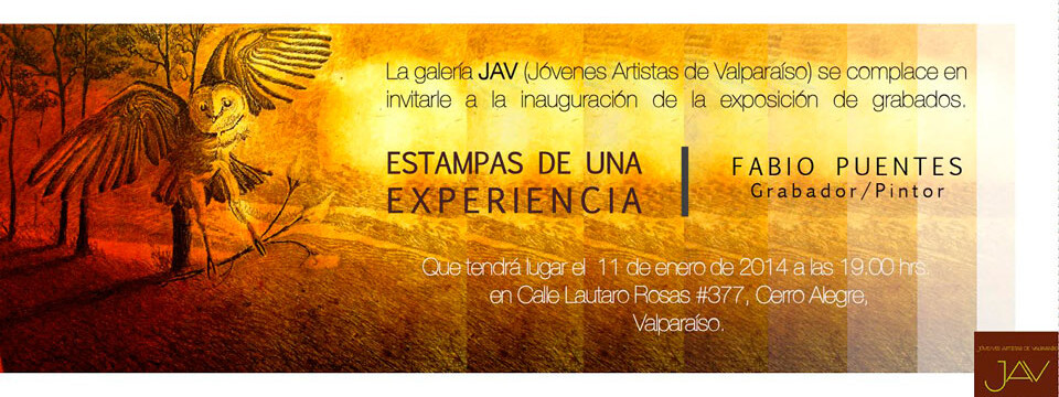 Estudiante de Arte UPLA expondrá en galería JAV de Valparaíso
