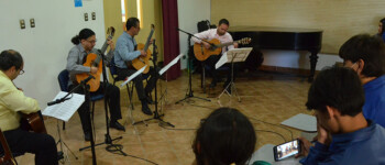 Concierto de música instrumental de “Guitárregas” se presentó en Facultad de Arte